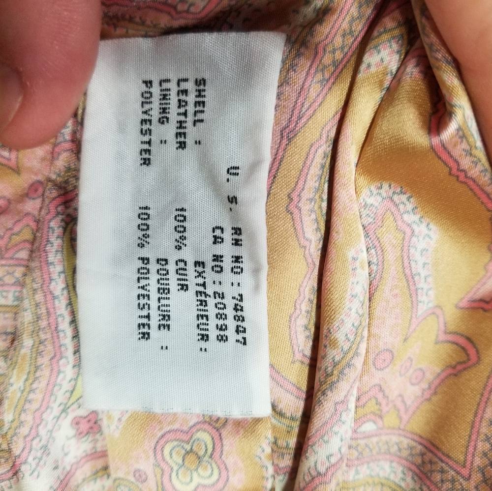 Andrew Marc Small Basic Tan Leather Jacket Zipper… - image 8